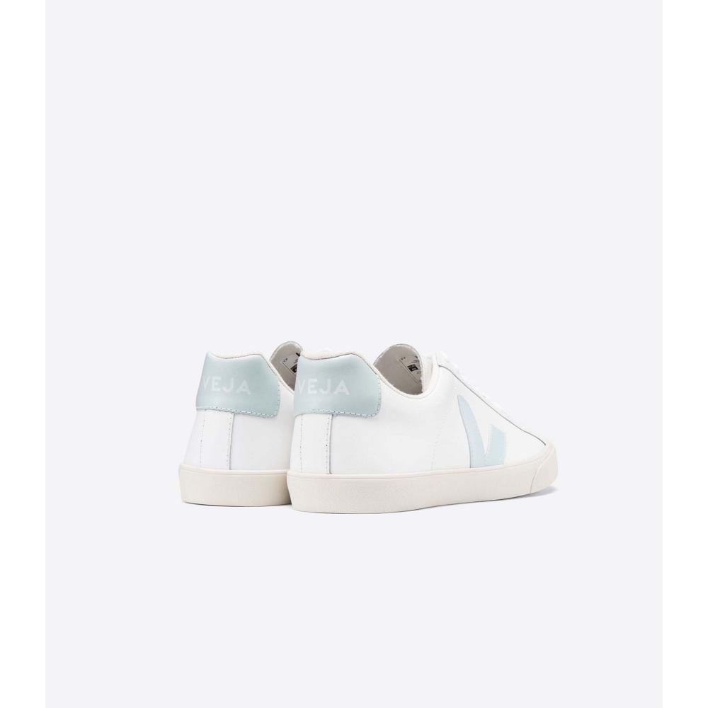 Veja ESPLAR LEATHER Tenisky Damske White/Blue | SK 609WNB